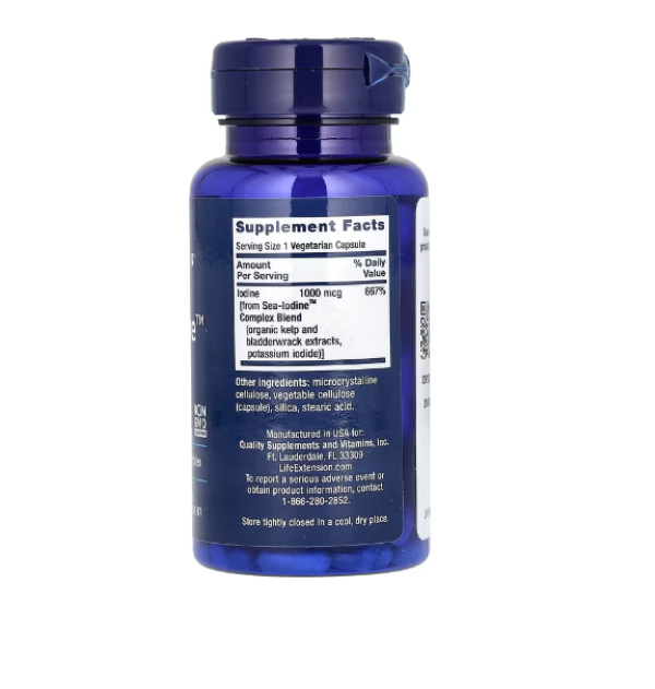 Life Extension, Sea-Iodine, 1,000 mcg, 60 Vegetarian Capsules