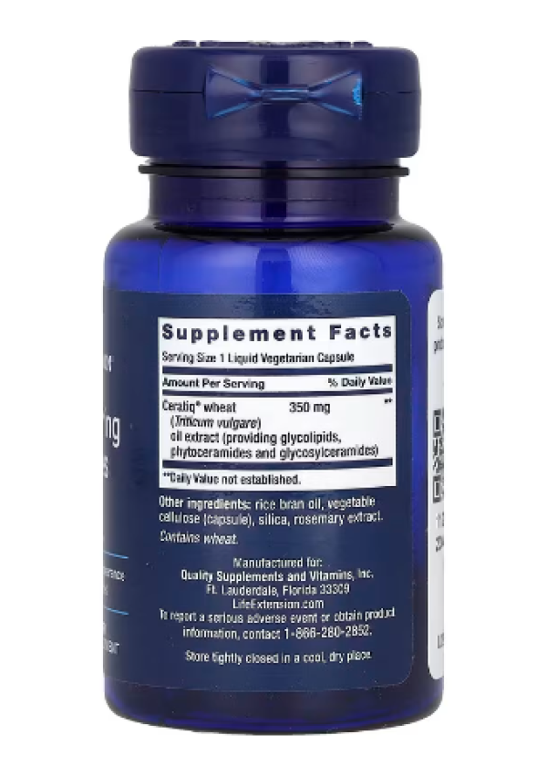 Life Extension, Skin Restoring Ceramides, 30 Liquid Vegetarian Capsules