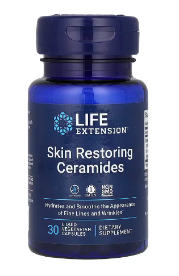 Life Extension, Skin Restoring Ceramides, 30 Liquid Vegetarian Capsules