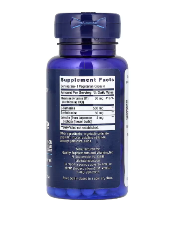 Life Extension, Super Carnosine, 500 mg, 60 Vegetarian Capsules