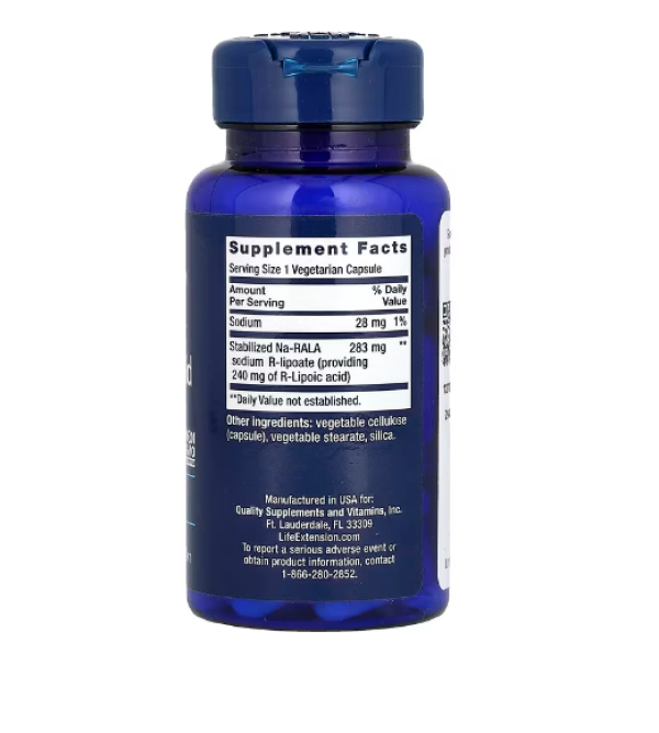 Life Extension, Super R-Lipoic Acid, 240 mg, 60 Vegetarian Capsules