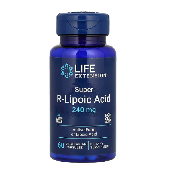 Life Extension, Super R-Lipoic Acid, 240 mg, 60 Vegetarian Capsules