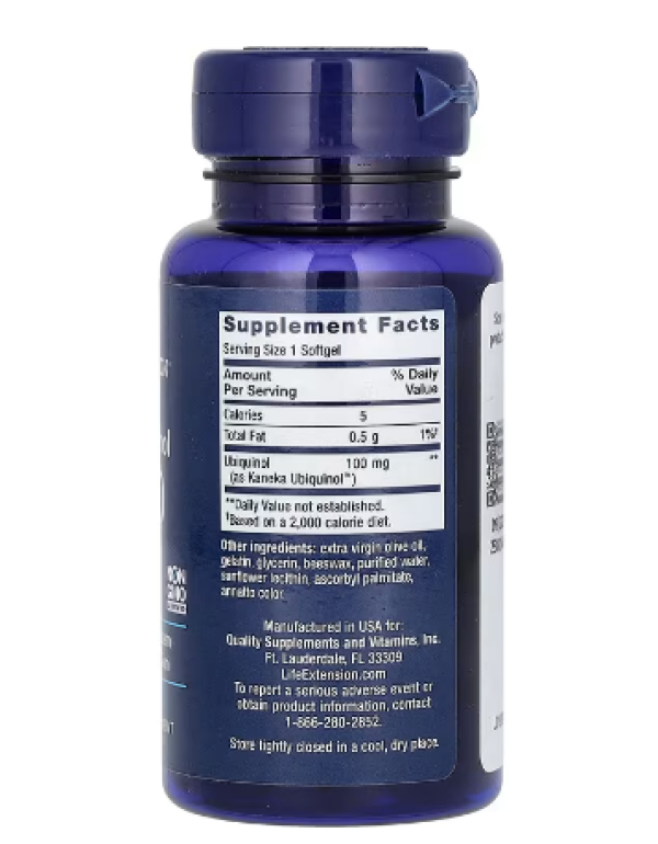 Life Extension, Super Ubiquinol CoQ10, 100 mg, 60 Softgels