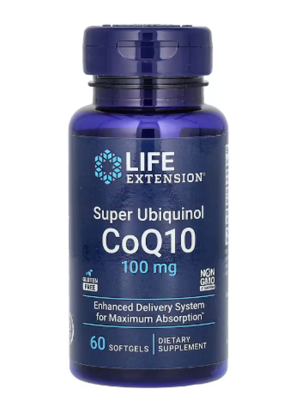 Life Extension, Super Ubiquinol CoQ10, 100 mg, 60 Softgels