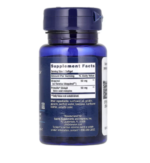 Life Extension, Super Ubiquinol CoQ10 with Enhanced Mitochondrial Support, 50 mg, 30 Softgels