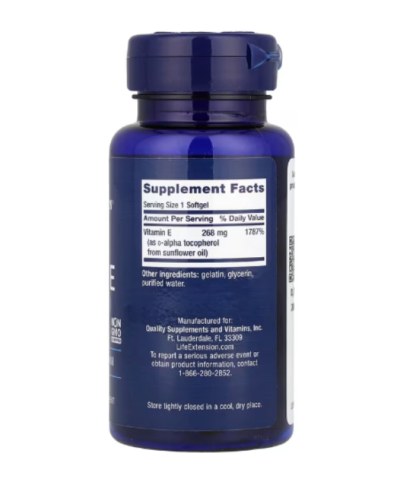 Life Extension, Super Vitamin E, 268 mg (400 IU), 90 Softgels