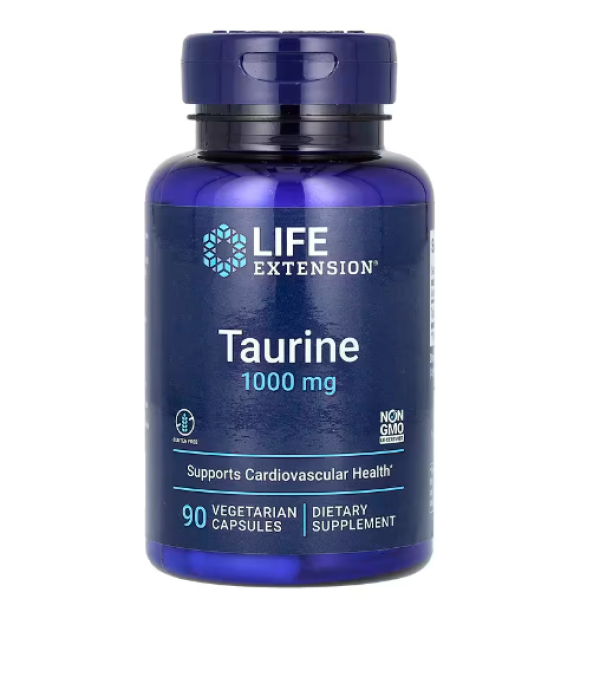 Life Extension, Taurine, 1,000 mg, 90 Vegetarian Capsules