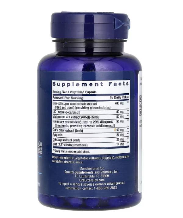 Life Extension, Triple Action Cruciferous Vegetable Extract, 60 Vegetarian Capsules
