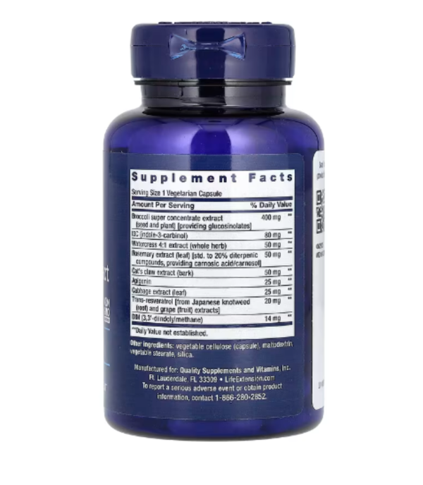 Life Extension, Triple Action Cruciferous Vegetable Extract with Resveratrol, 60 Vegetarian Capsules