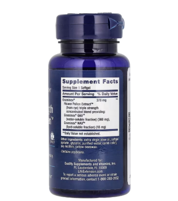 Life Extension, Triple Strength ProstaPollen, 30 Softgels