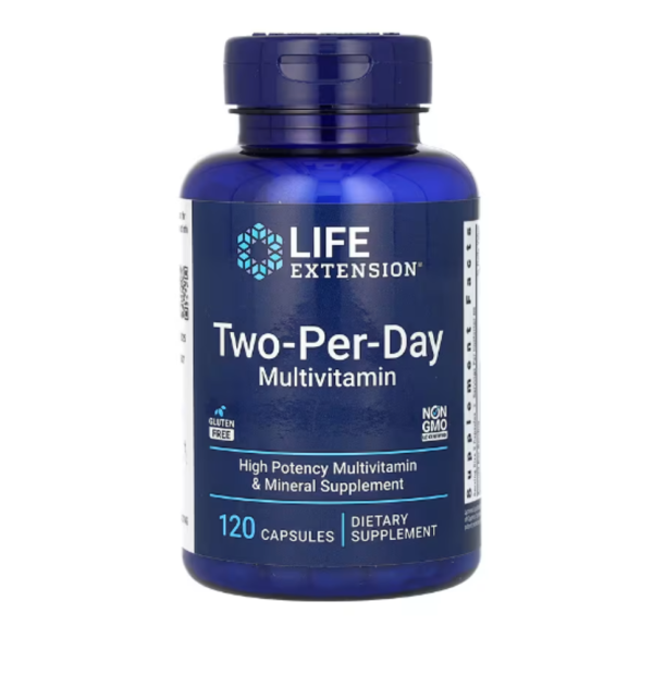 Life Extension, Two-Per-Day Multivitamin, 120 Capsules