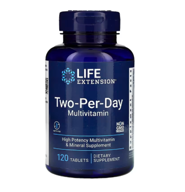Life Extension, Two-Per-Day Multivitamin, 120 Tablets