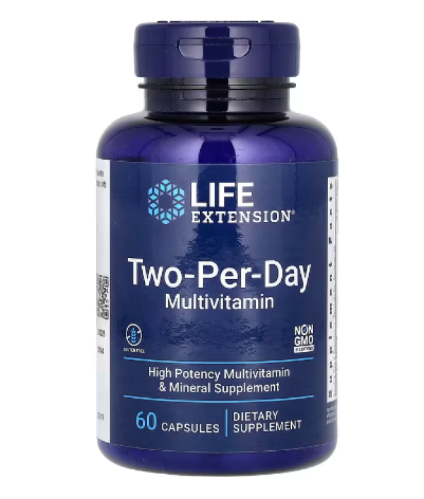 Life Extension, Two-Per-Day Multivitamin, 60 Capsules