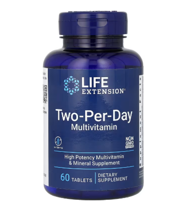 Life Extension, Two-Per-Day Multivitamin, 60 Tablets
