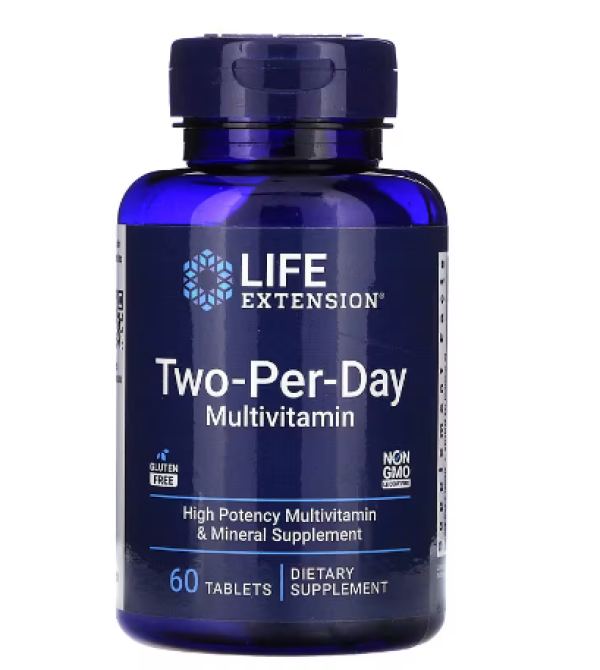Life Extension, Two-Per-Day Multivitamin, V2, 60 Tablets