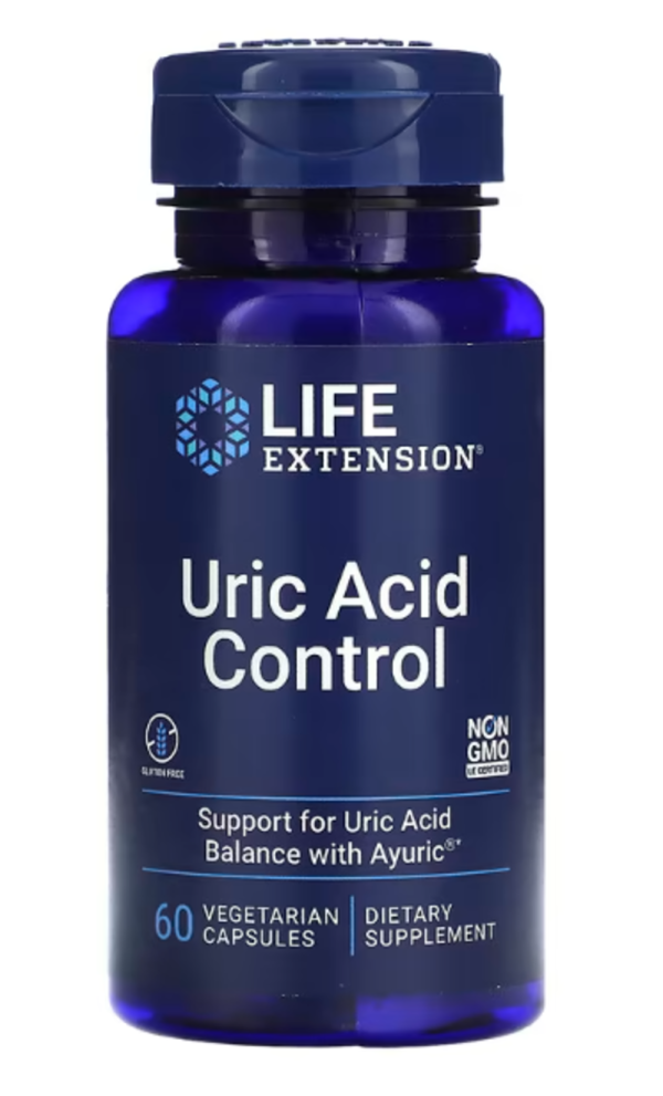 Life Extension, Uric Acid Control, 60 Vegetarian Capsules