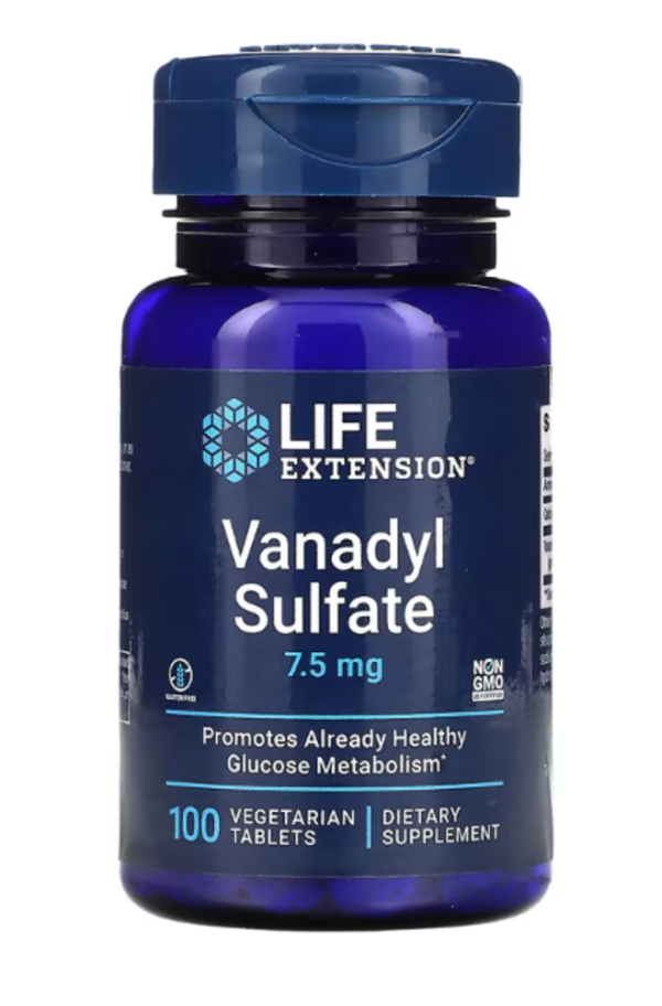 Life Extension, Vanadyl Sulfate, 7.5 mg, 100 Vegetarian Tablets