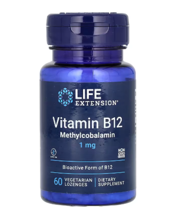 Life Extension, Vitamin B12 Methylcobalamin, 1 mg, 60 Vegetarian Lozenges