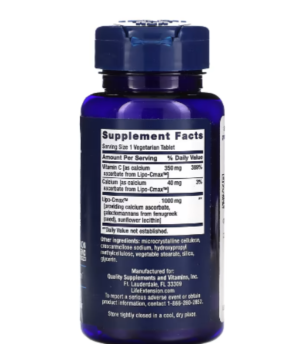 Life Extension, Vitamin C, 60 Vegetarian Tablets