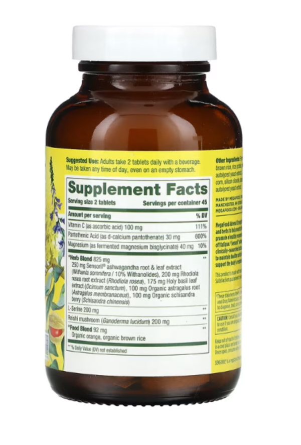MegaFood, Adrenal Strength, 90 Tablets