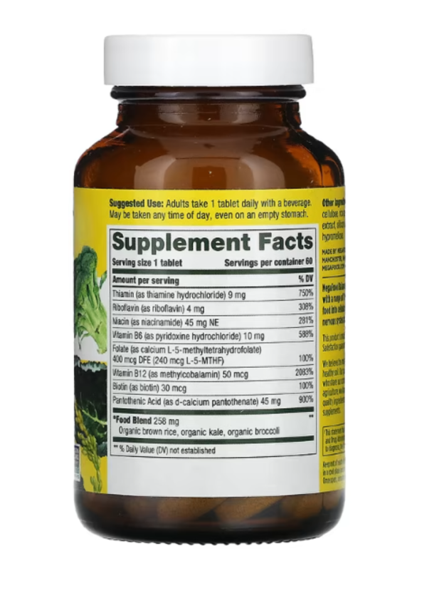 MegaFood, Balanced B Complex, 60 Tablets