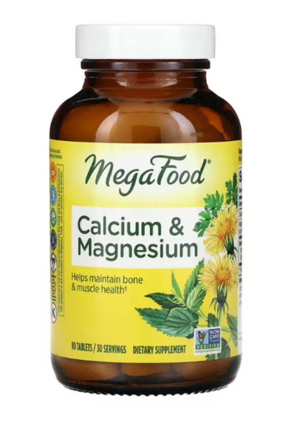 MegaFood, Calcium & Magnesium, 90 Tablets