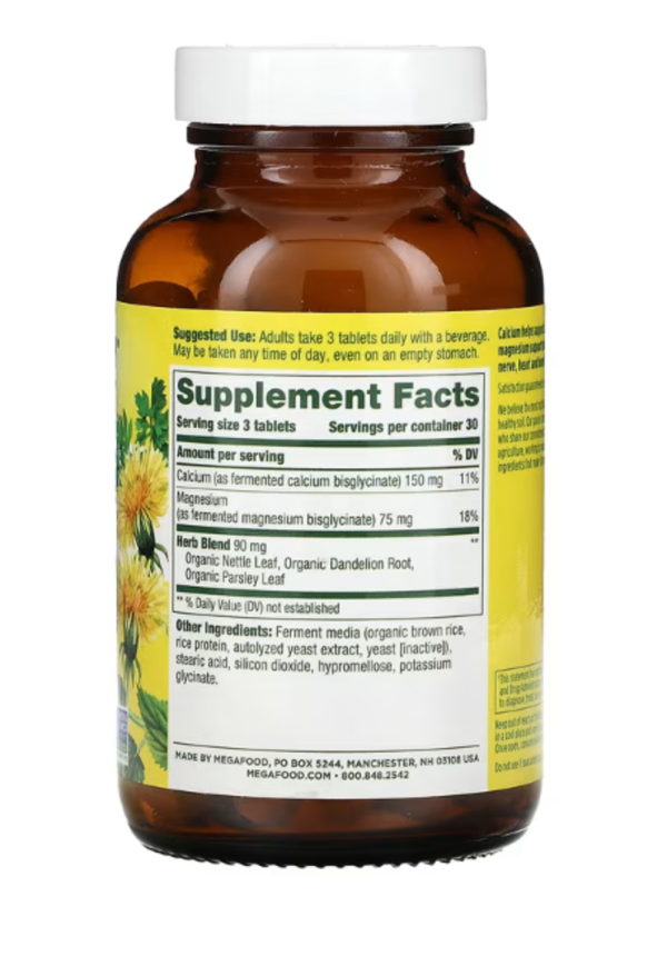 MegaFood, Calcium & Magnesium, 90 Tablets