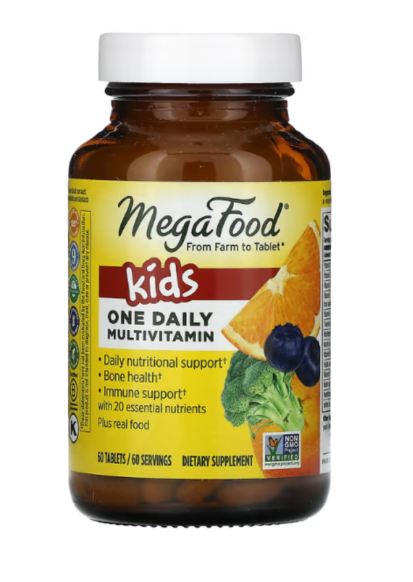 MegaFood, Kids One Daily Multivitamin, 60 Tablets
