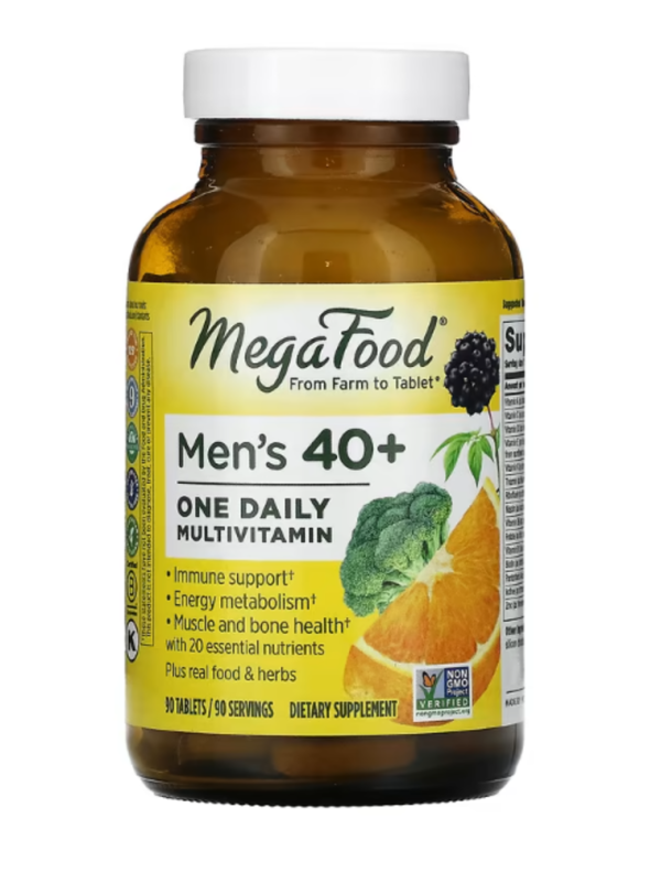 MegaFood, Men's 40+ One Daily Multivitamin, 90 Tablets