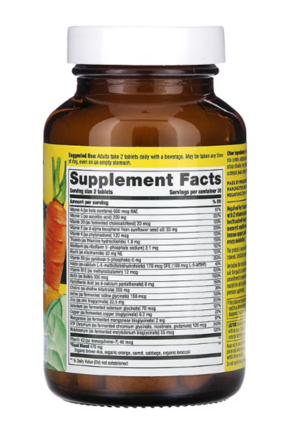 MegaFood, Men's Advanced Multivitamin, 60 Tablets