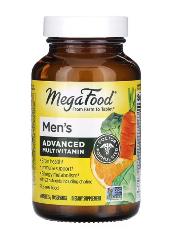 MegaFood, Men's Advanced Multivitamin, 60 Tablets
