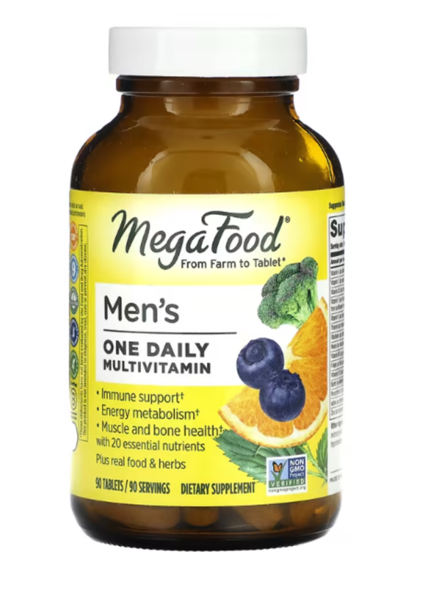 MegaFood, Men's One Daily Multivitamin, 90 Tablets