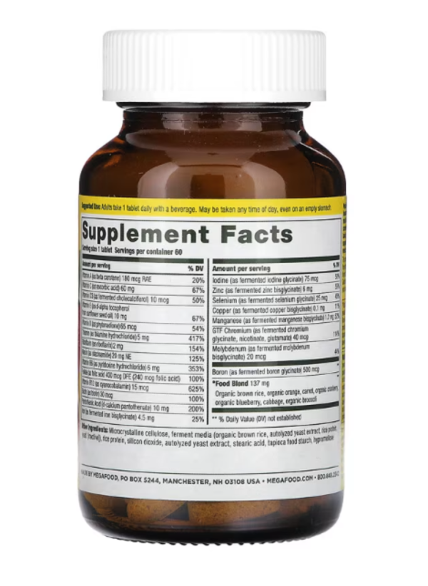 MegaFood, One Daily Multivitamin, 60 Tablets