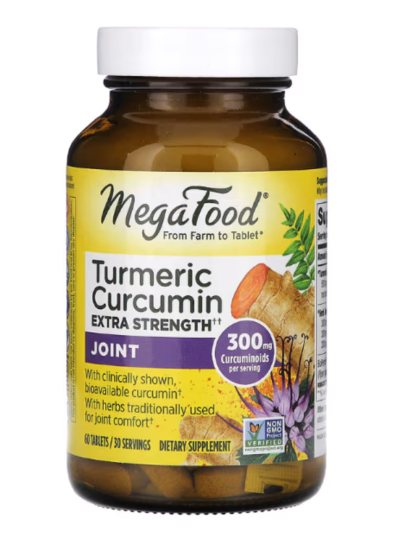 MegaFood, Turmeric Curcumin, Extra Strength, Joint, 60 Tablets