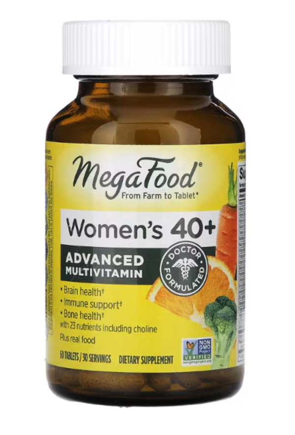 MegaFood, Women's 40+, Advanced Multivitamin, 60 Tablets