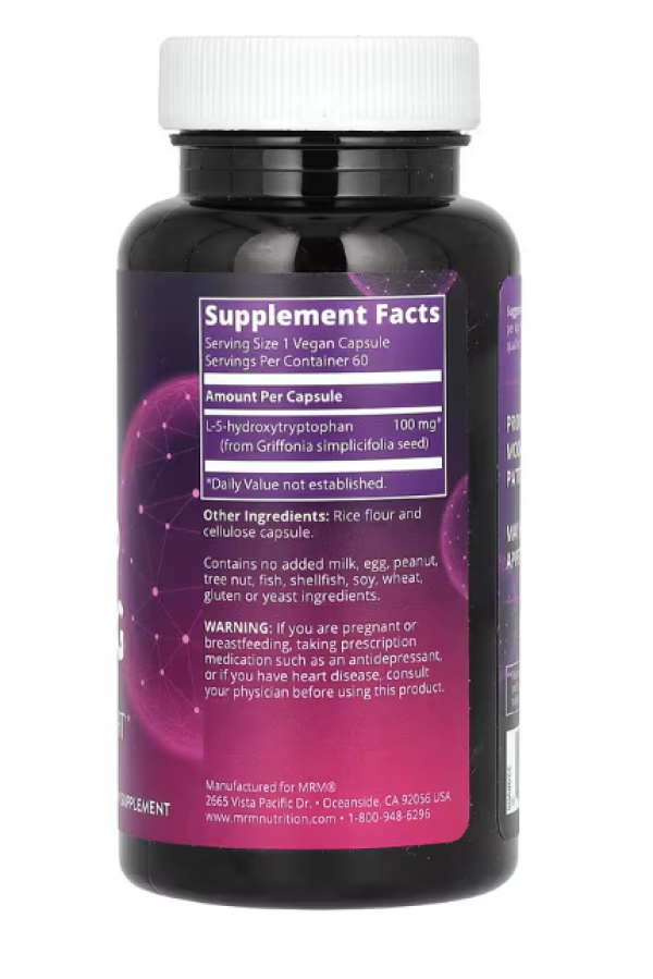 MRM, 5-HTP, 100 mg, 60 Vegan Capsules