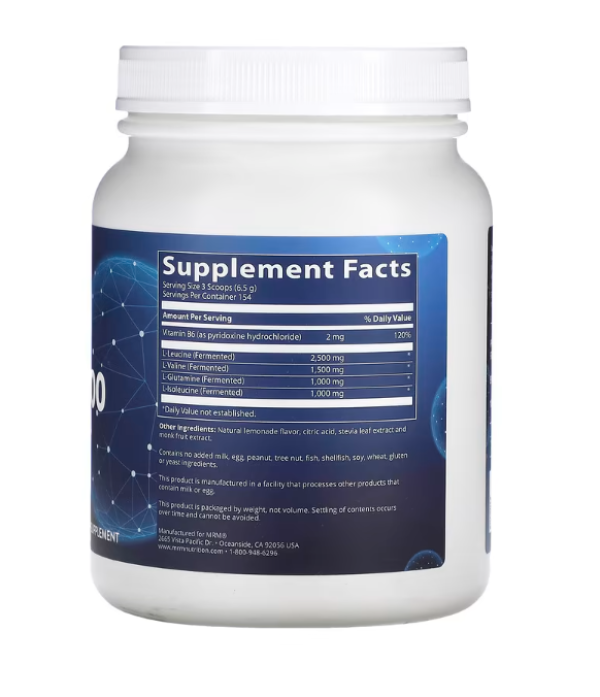 MRM, BCAA+G 1000, Lemonade, 2.2 lbs (1,000 g)