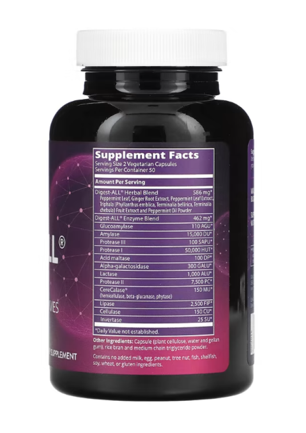 MRM, Digest-All, 100 Vegetarian Capsules