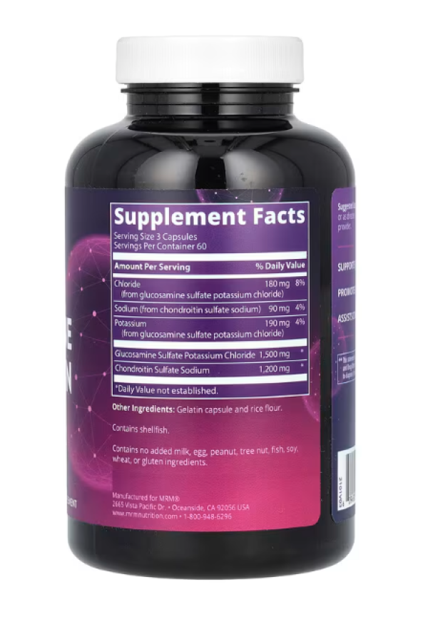 MRM, Glucosamine Chondroitin, 180 Capsules
