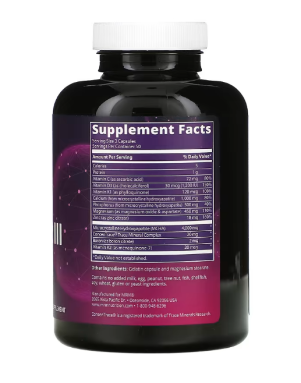 MRM, Nutrition, Bone Maximizer III with MCHA, 150 Capsules