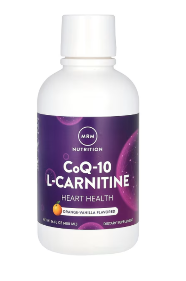 MRM Nutrition, CoQ-10 L-Carnitine Liquid, Orange-Vanilla, 16 fl oz (480 ml)