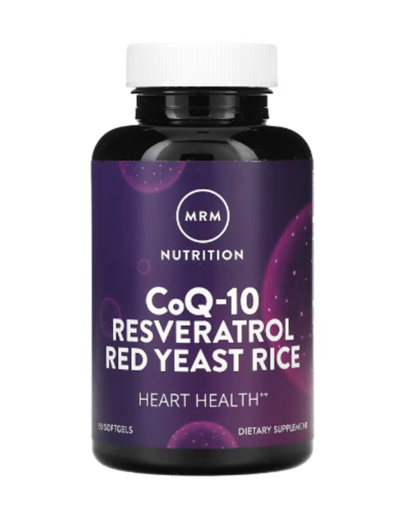 MRM Nutrition, CoQ-10 Resveratrol Red Yeast Rice, 60 Softgels
