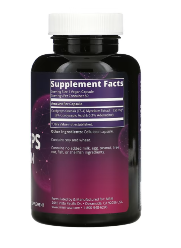 MRM Nutrition, Cordyceps CS-4 Strain, 60 Vegan Capsules