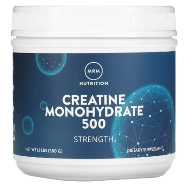 MRM Nutrition, Creatine Monohydrate 500, Strength, 1.1 lbs (500 g)