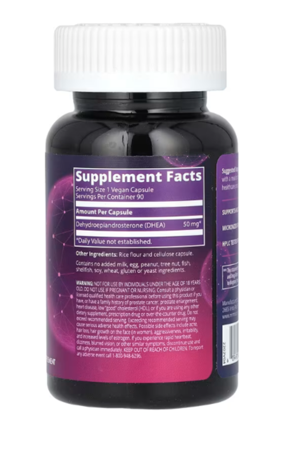 MRM Nutrition, DHEA, 50 mg, 90 Vegan Capsules