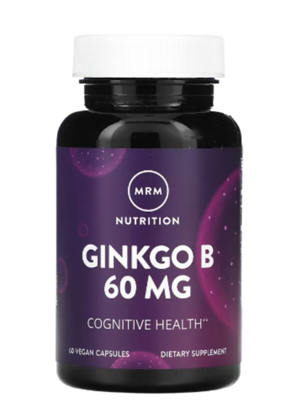 MRM Nutrition, Ginkgo B, 60 mg, 60 Vegan Capsules