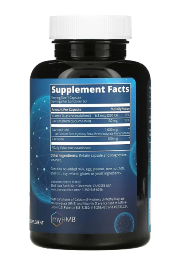 MRM Nutrition, HMB 1000, 60 Capsules