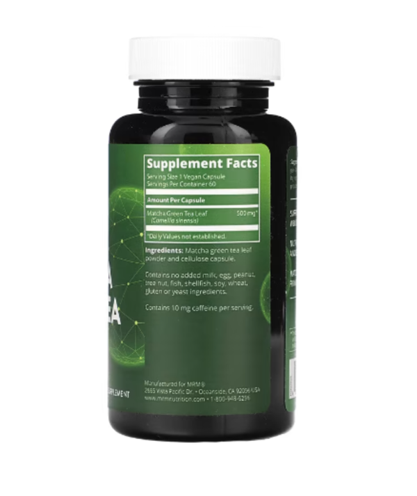 MRM Nutrition, Matcha Green Tea, 60 Vegan Capsules