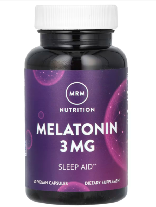 MRM Nutrition, Melatonin, 3 mg, 60 Vegan Capsules