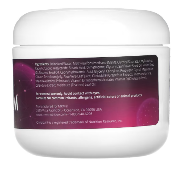 MRM Nutrition, MSM Cream, 4 oz (113 g)
